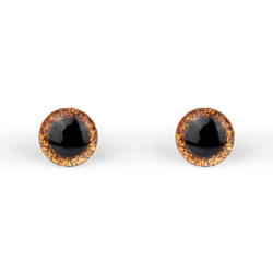 Glitrové (třpytivé) oči Ø 12 mm - oranžová