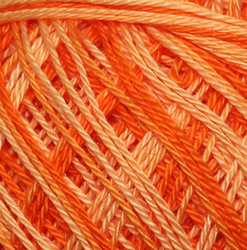 Háčkovací příze Sněhurka ombre 21162 - světle oranžová