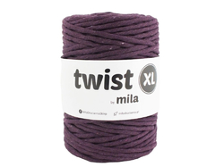 Šnůra Twist XL MILA 5mm - baklažán
