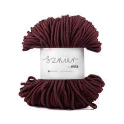 Bavlněná šnůra MILA 3 mm - burgund