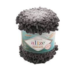Alize Puffy Fine Ombre Batik 7243 - kouřově šedá