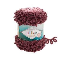 Alize Puffy Fine Ombre Batik 7276 - vínová