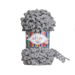 Alize Puffy Fine 343 - šedá