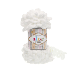 Alize Puffy 55 - bílá