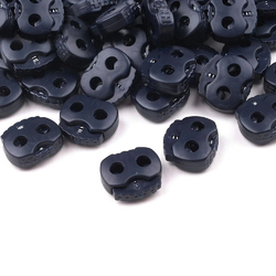 Brzdičky dvojité 20x20 mm - šedomodrá