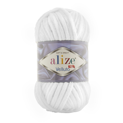 Alize Velluto 55 - bílá