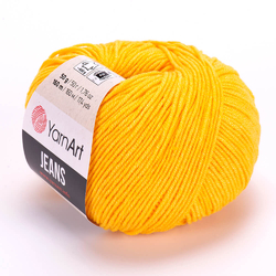 YarnArt Jeans 35 - sytě žlutá
