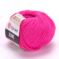 YarnArt Jeans 42 - malinová