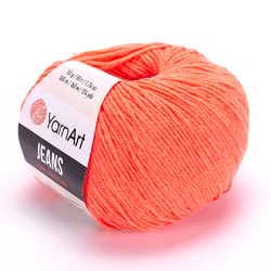 YarnArt Jeans 61 - lososově oranžová