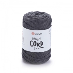 YarnArt Macrame Cord 3 mm 758 - grafitová