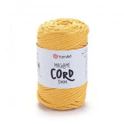 YarnArt Macrame Cord 3 mm 764 - tmavě žlutá