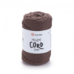 YarnArt Macrame Cord 3 mm 769 - tmavě hnědá