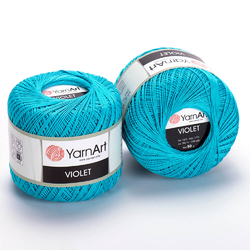 YarnArt Violet 08 - tyrkysově modrá