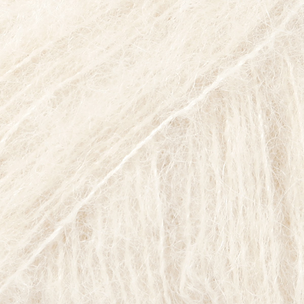 DROPS Brushed Alpaca Silk 01 - smetanová