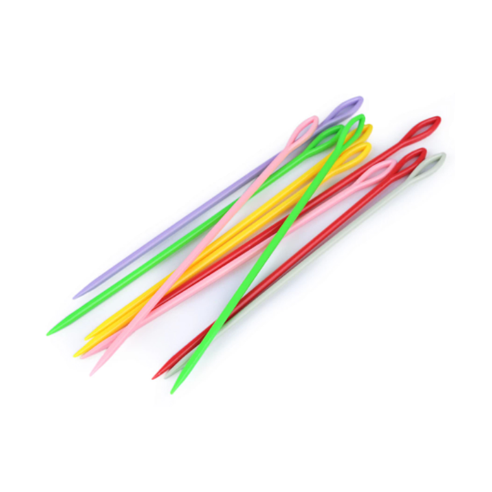 Plastové jehly tupé 15 cm - mix barev