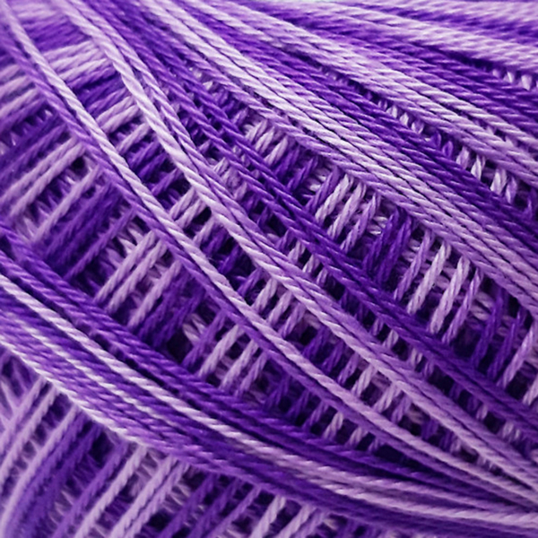 Háčkovací příze Sněhurka ombré 45272 - modrofialová