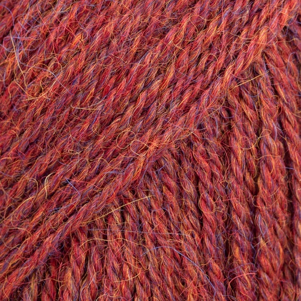 DROPS Alpaca mix 5565 - kaštanová/bordó