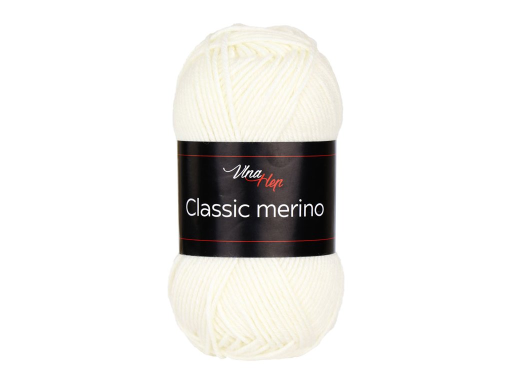 Vlna-Hep Classic merino 6002 - krémově bílá