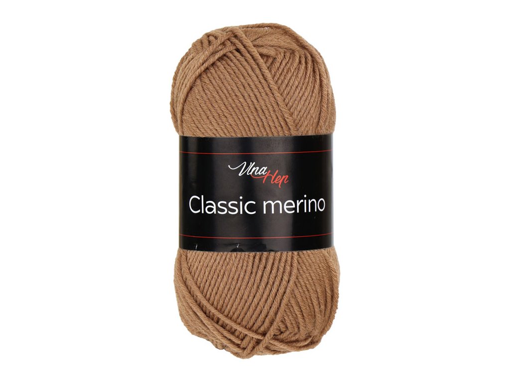 Vlna-Hep Classic merino 61042 - hnědá