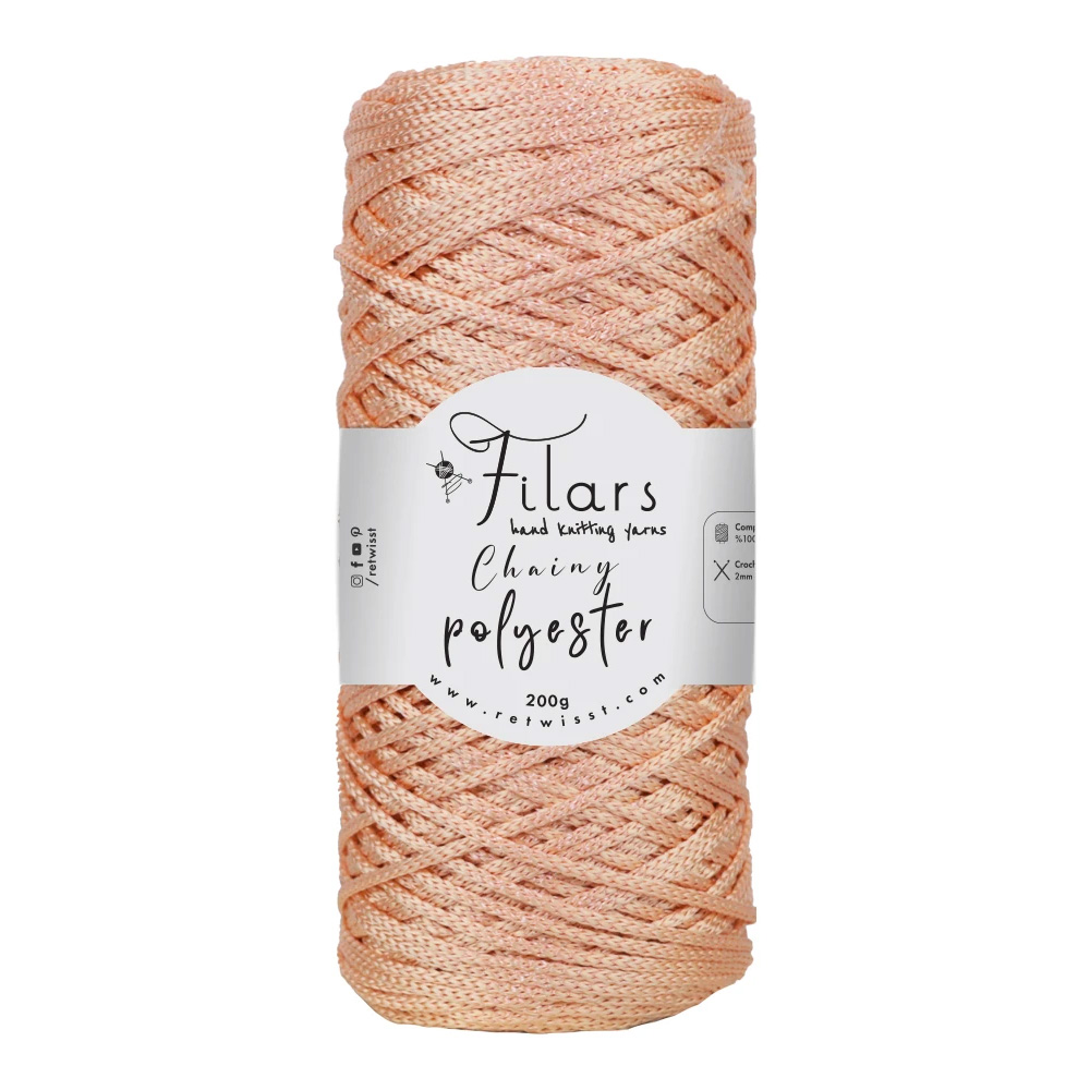 Retwisst Chainy Polyester - pinkish orange