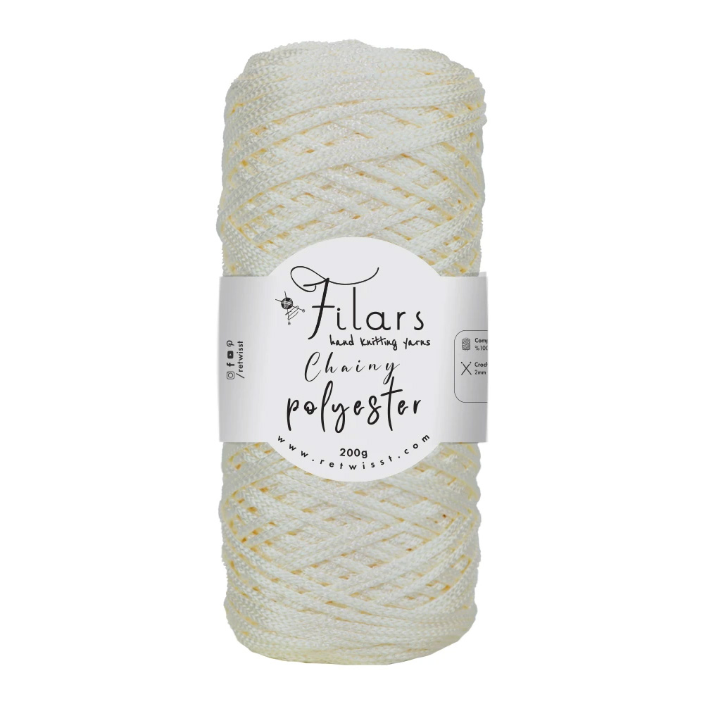 Retwisst Chainy Polyester - sugar white