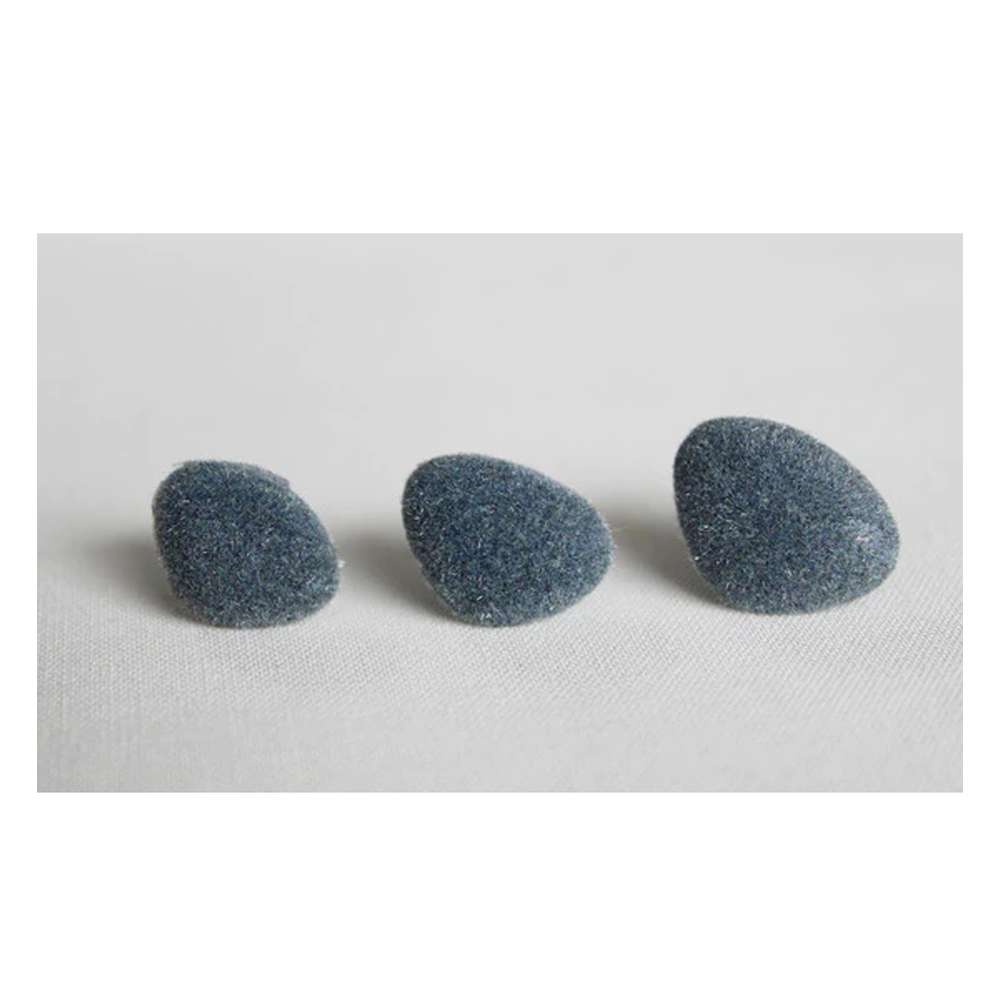 Bezpečnostní čumák sametový 14x18 mm - šedá