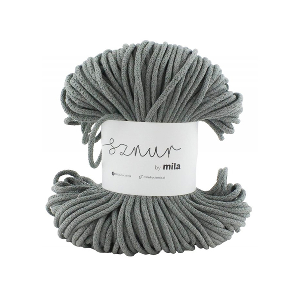 Bavlněná šnůra MILA 5 mm - inox