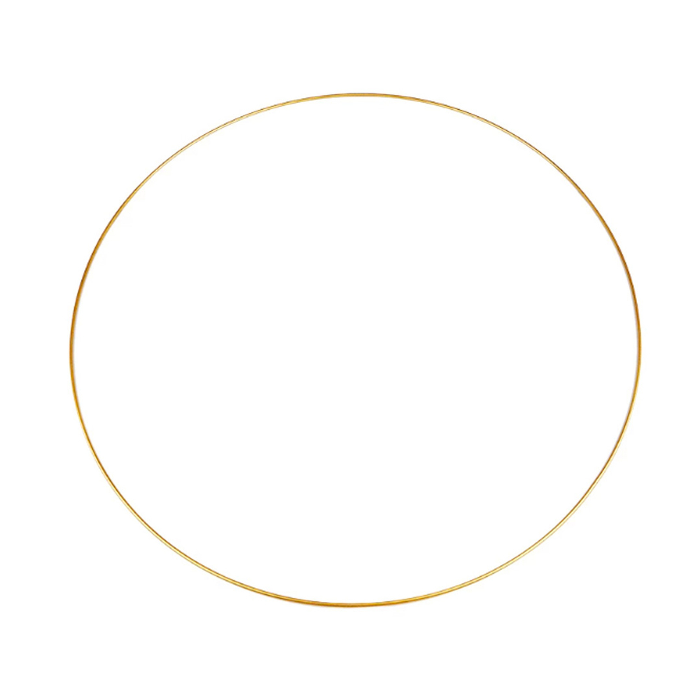 Kovový kruh na lapač snů Ø 40 cm - zlatá
