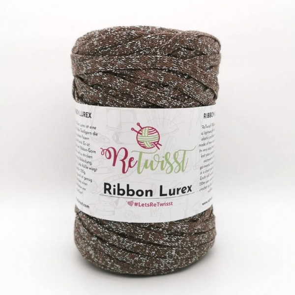 ReTwisst Ribbon Lurex - dark beige