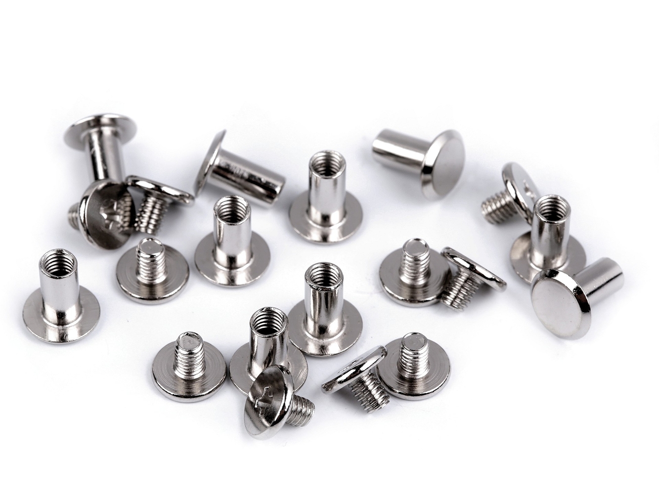 Sedlářský nýt šroubovací Ø10 mm - nikl