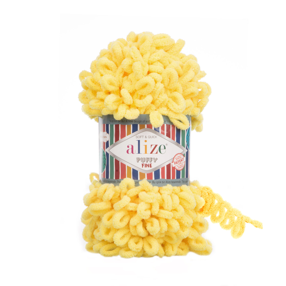 Alize Puffy fine 113 - žlutá