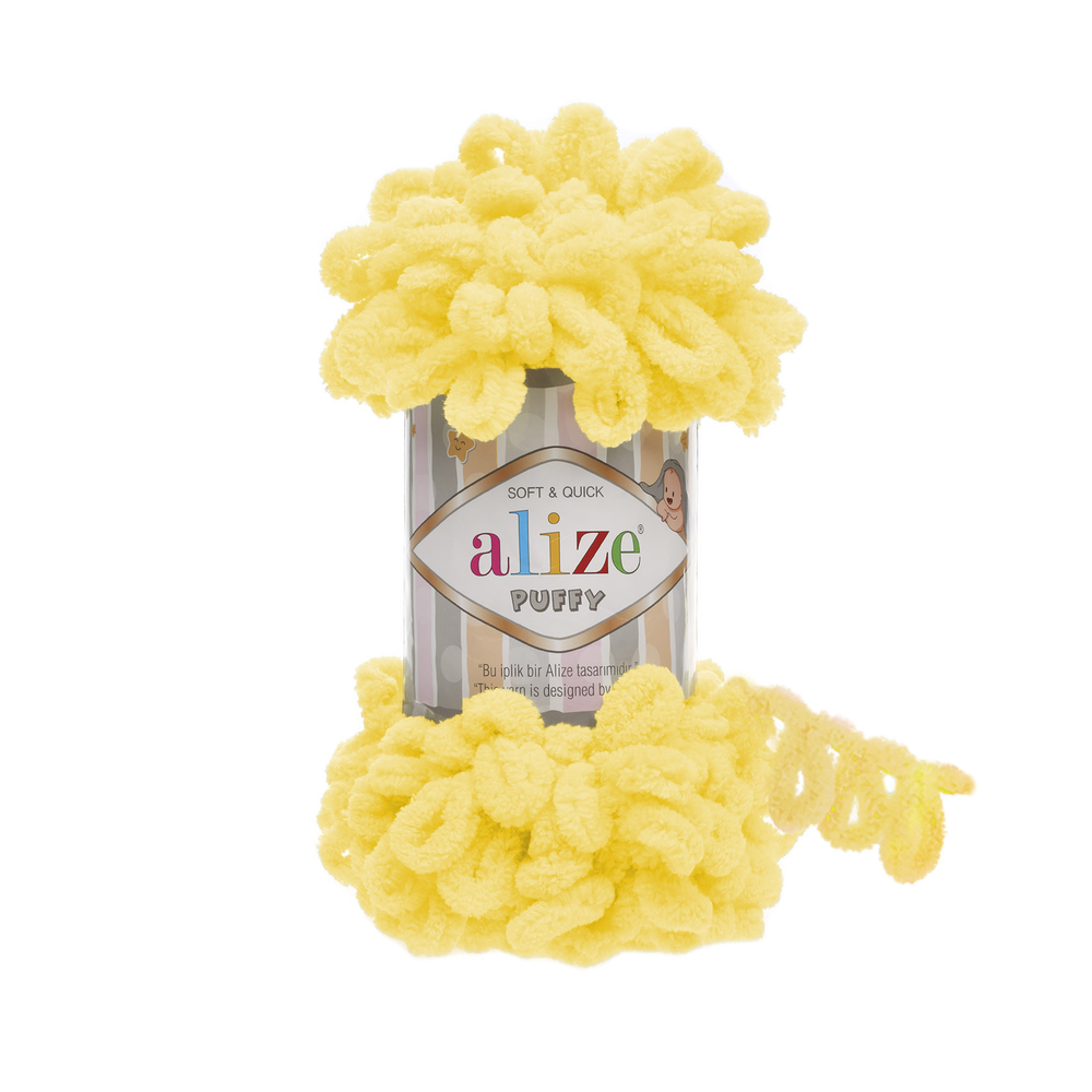 Alize Puffy 216 - sytě žlutá