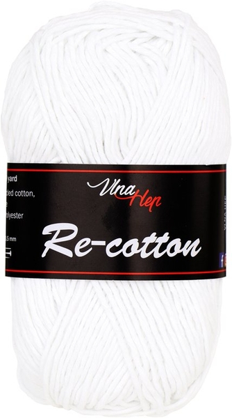 Vlna-Hep Re-cotton 81002 - bílá