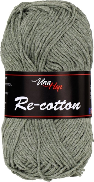 Vlna-Hep Re-cotton 81222 - šedozelená