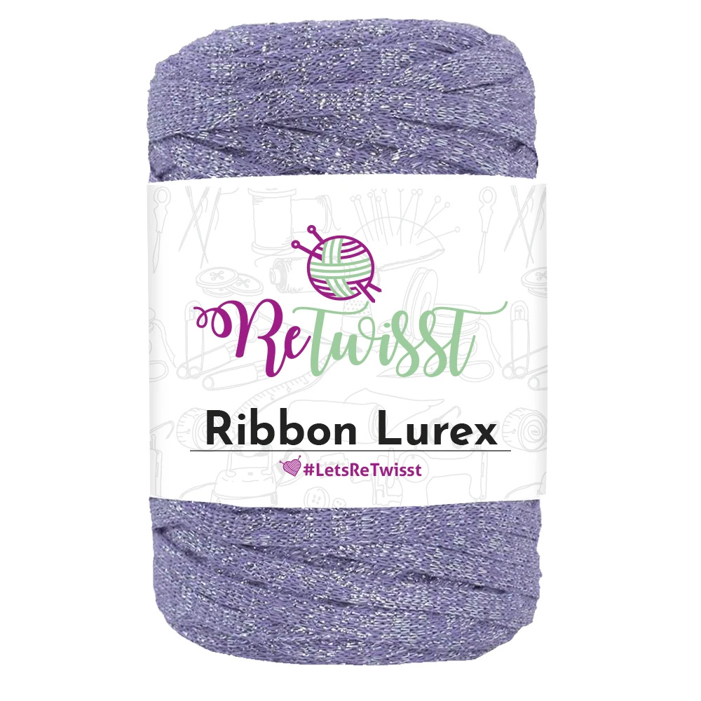 ReTwisst Ribbon Lurex - light lilac