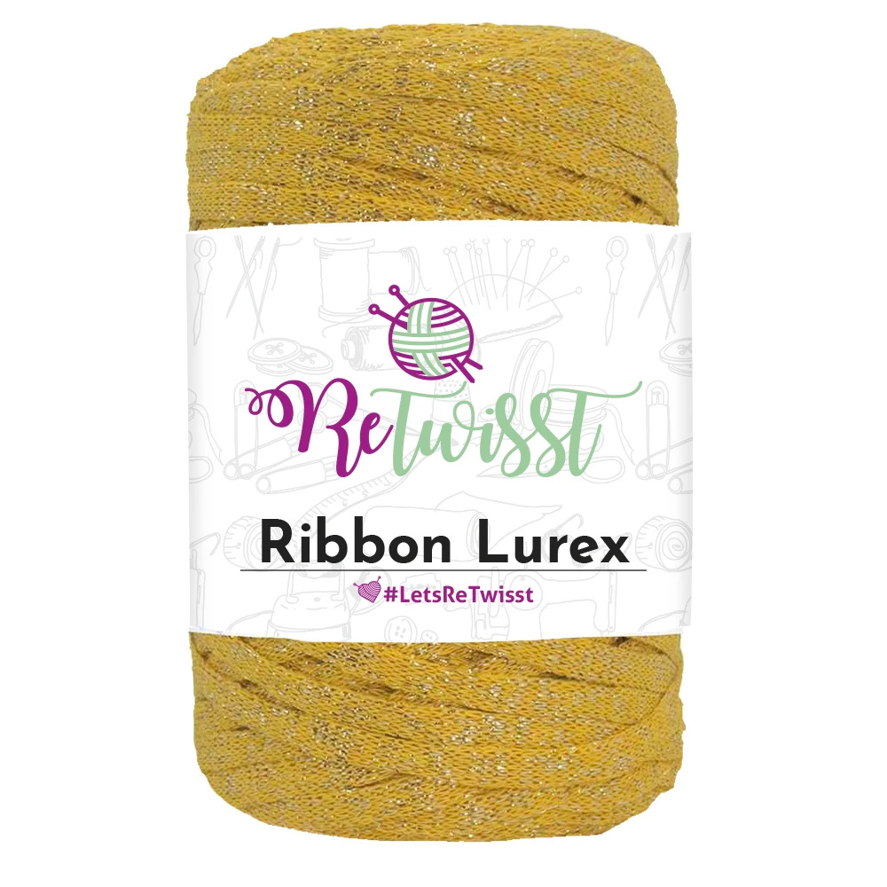 ReTwisst Ribbon Lurex - yellow