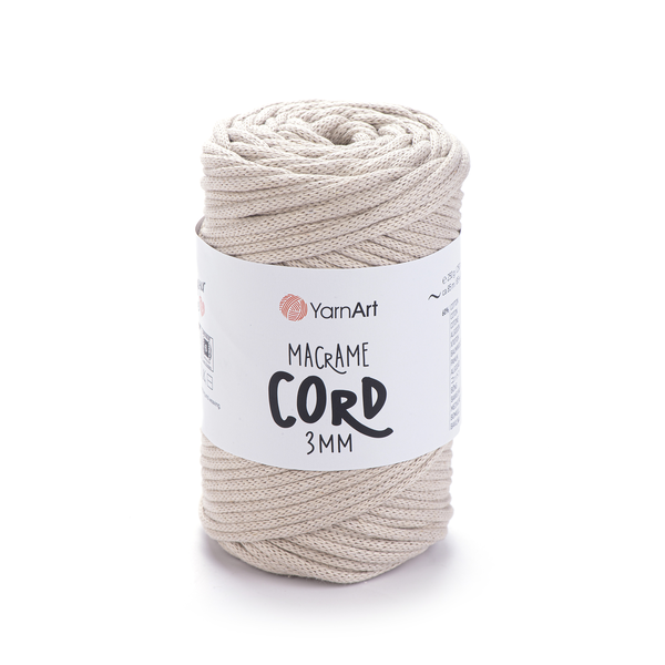 YarnArt Macrame Cord 3 mm 753 - cappuccino