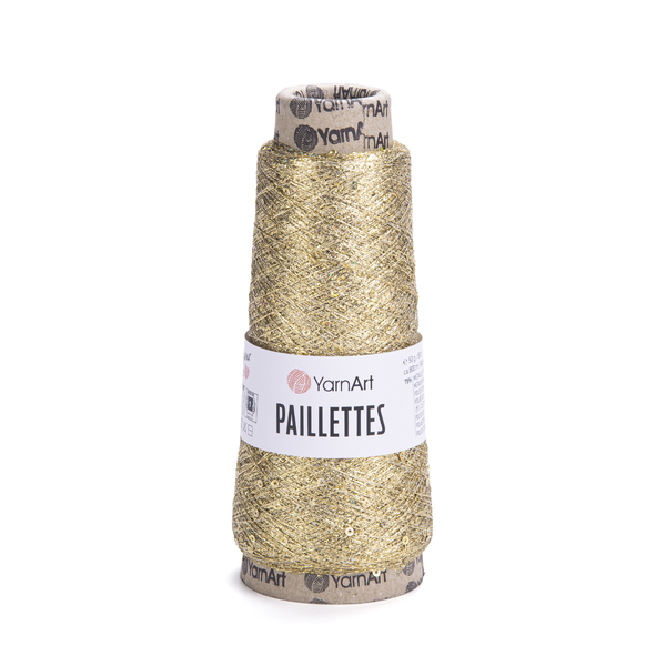 YarnArt Paillettes 8002 - zlatá